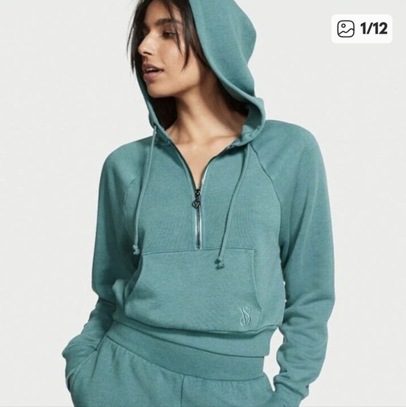 Victoria's Secret Tops - Victoria Secret On Point Half Zip Athletic Hoodie